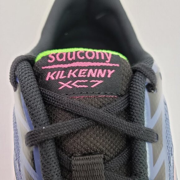 Saucony Kilkenny XC7 Spike Womens Size 10.5 Gray Green Pink Running Track Cleats - Picture 9 of 13